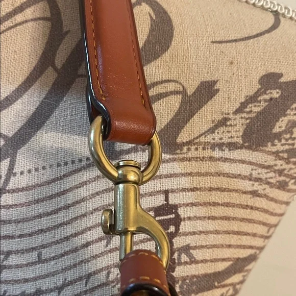 Coach Brown and Tan Crossbody Bag - Picture 5 of 15